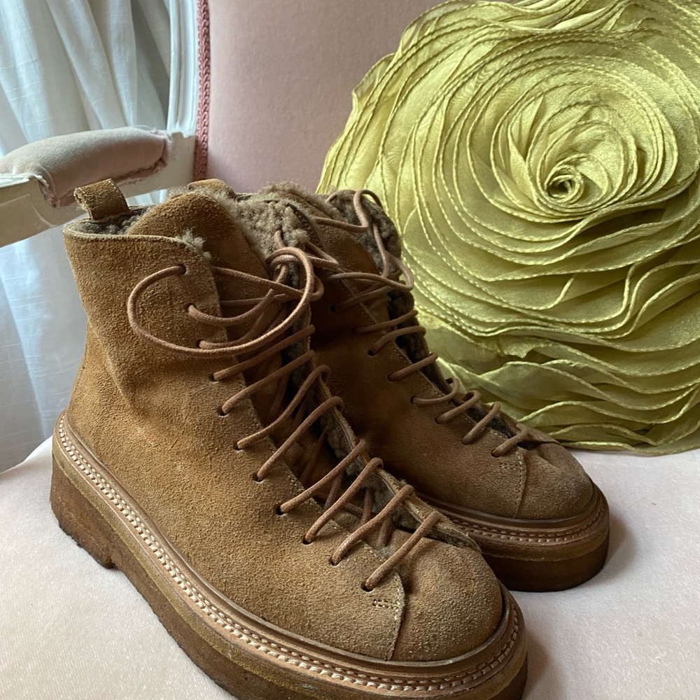 Marsell GORGEOUS suede and shearling boots